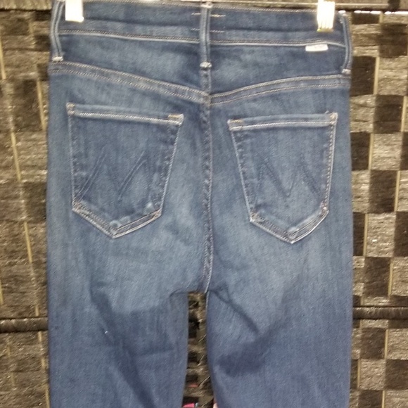 MOTHER Women's Flare Jeans in Dark Blue - Picture 8 of 9